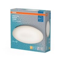 LED Deckenleuchte Weiß Alu 3000K IP44 Ø30cm...