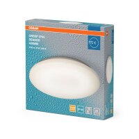 LED Deckenlampe Wei&szlig; Alu 3000K IP44 rund &Oslash;40cm OSRAM