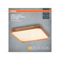 LED Deckenleuchte Click-DIM Holz 3000K B:39,5cm OSRAM
