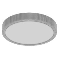 LED Deckenleuchte Click-DIM Stoff Grau rund 3000K OSRAM