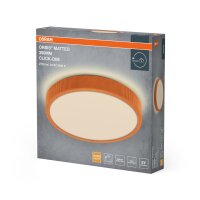 LED Deckenleuchte Click-DIM Orange Stoff 3000K OSRAM