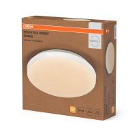 LED Deckenleuchte Wei&szlig; Metall 3000K IP44 B:21,5cm OSRAM