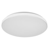 LED Deckenleuchte Wei&szlig; Metall 3000K IP44 B:38,5cm OSRAM