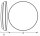 LED Deckenleuchte Weiß Metall 3000K IP44 B:38,5cm OSRAM