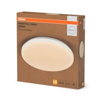 Runde LED Deckenlampe 3000 K Weiß Metall IP44 OSRAM