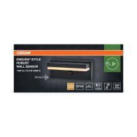 LED Wandlampe Sensor Alu 3000 K IP54 B:20,6 cm OSRAM