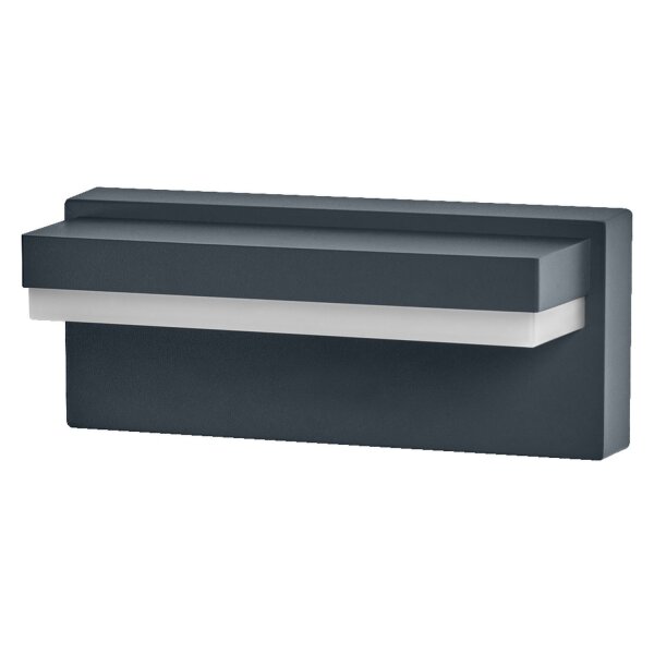 LED Außenwandlampe Alu 3000 K IP54 B:20,6 cm OSRAM