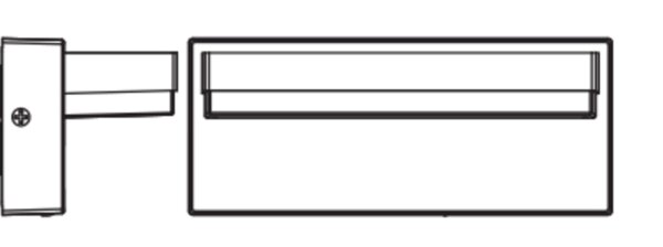 LED Außenwandlampe Alu 3000 K IP54 B:20,6 cm OSRAM