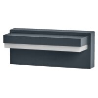 LED Außenwandlampe Alu 3000 K IP54 B:20,6 cm OSRAM