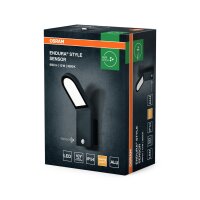LED Wandlampe Sensor Dunkelgrau 3000 K IP44 OSRAM