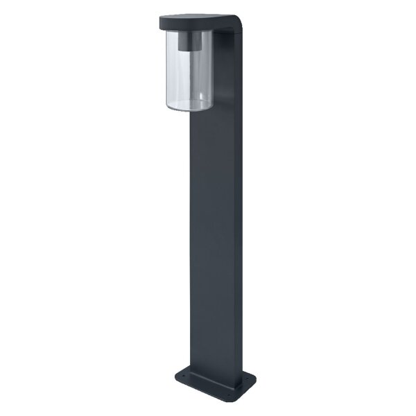 Wegeleuchte Aluminium Glas Grau IP44 E27 H:80 cm OSRAM