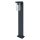 Wegeleuchte Aluminium Glas Grau IP44 E27 H:80 cm OSRAM