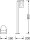 Wegeleuchte Aluminium Glas Grau IP44 E27 H:80 cm OSRAM