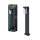 Wegeleuchte Aluminium Glas Grau IP44 E27 H:80 cm OSRAM