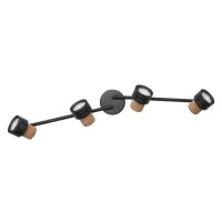 Deckenstrahler Schwarz Kork Braun GU10 81,3 cm OSRAM