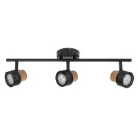 Deckenspot Schwarz Kork Braun GU10 L:57,7 cm OSRAM