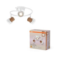 Deckenstrahler flexibel Weiß Kork GU10 31 cm OSRAM