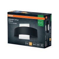 LED Wandlampe Dunkelgrau Alu 3000 K IP44 24 cm OSRAM