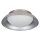 Deckenleuchte Stahl Glas Nickel E27 Ø30,5cm rund OSRAM