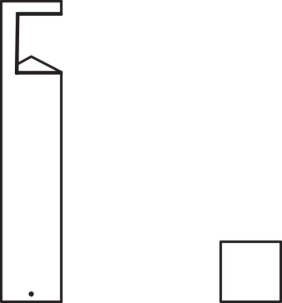 LED Wegeleuchte Edelstahl 3000 K IP44 H:50 cm OSRAM