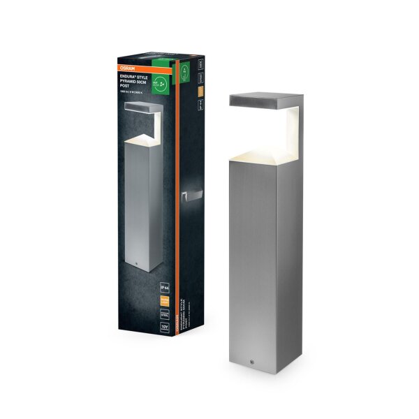 LED Wegeleuchte Edelstahl 3000 K IP44 H:50 cm OSRAM