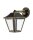 Wandleuchte Schwarz-Gold Alu Glas IP44 E27 H:23cm OSRAM