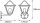 Wandlampe Sensor Schwarz-Gold Alu IP44 E27 Laterne