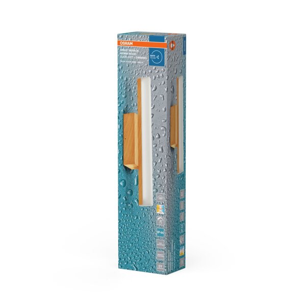 LED Spiegelleuchte Alu dimmbar Touch CCT IP44 OSRAM