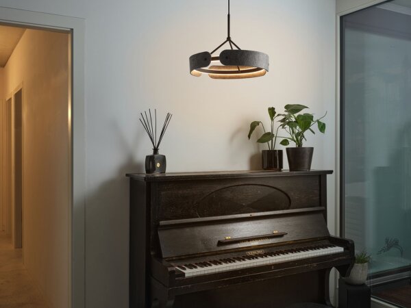 LED Pendelleuchte Filz 3000 K L:43 cm modern OSRAM