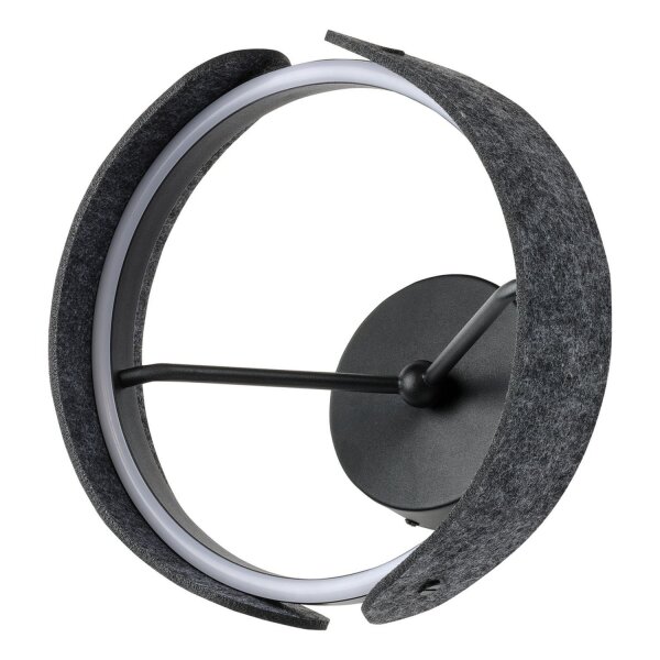 LED Wandleuchte Filz 3000 K Alu H:27,5 cm Modern OSRAM