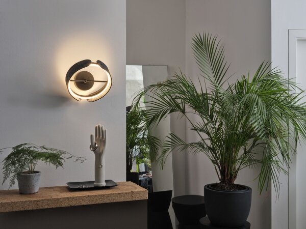 LED Wandleuchte Filz 3000 K Alu H:27,5 cm Modern OSRAM