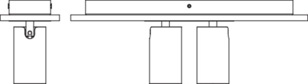 Deckenstrahler flexibel Schwarz Holz GU10 40 cm OSRAM
