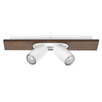 Deckenspot flexibel Weiß Holz GU10 40 cm OSRAM