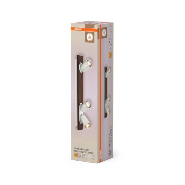 Deckenleuchte flexibel Weiß Stahl GU10 52 cm OSRAM