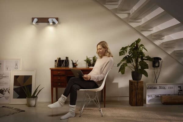 Deckenleuchte flexibel Weiß Stahl GU10 52 cm OSRAM