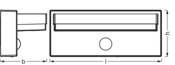 LED Solar Wandlampe Sensor Alu 3000 K IP54 OSRAM