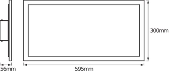 LED Deckenleuchte Weiß dimmbar RGBW Smart+ L:59,5 cm