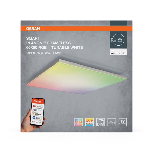 LED Deckenleuchte dimmbar RGBW Smart+ L:59,5 cm OSRAM