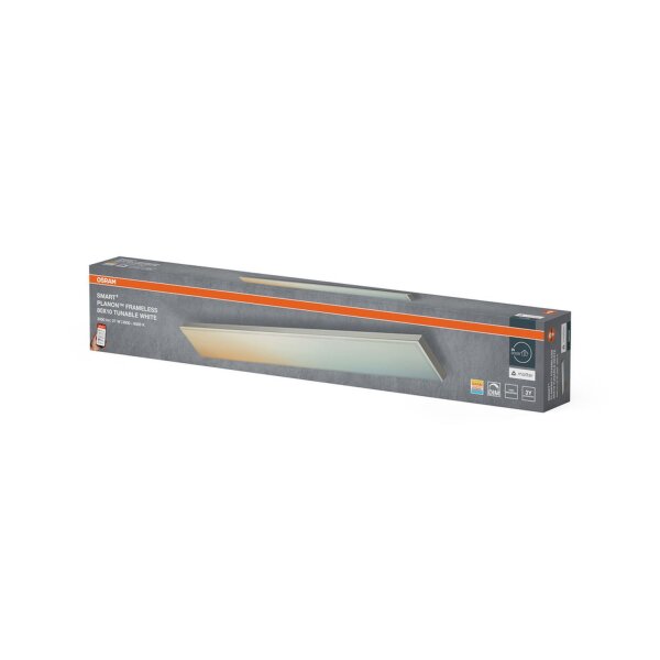 LED Deckenleuchte dimmbar Smart+ TW Weiß Alu OSRAM