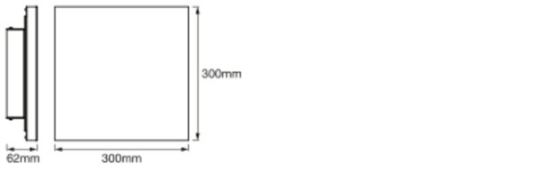 LED Deckenlampe dimmbar Smart+ TW Weiß Alu L:30cm OSRAM