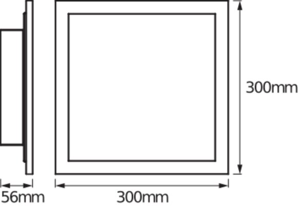 LED Deckenlampe dimmbar Smart+ TW Weiß Alu L30cm OSRAM