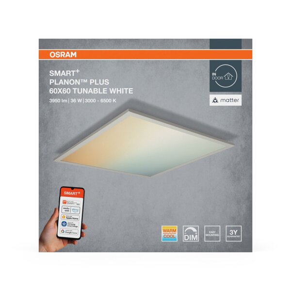 LED Deckenleuchte Weiß dimmbar Smart+ TW 3000-6500 K