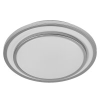 LED Deckenleuchte Silber Metall 3000K Ø29,3cm OSRAM