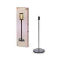 Stehleuchte Dunkelgrau Glas Stahl E27 H:78 cm OSRAM