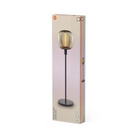 Stehleuchte Dunkelgrau Glas Stahl E27 H:78 cm OSRAM