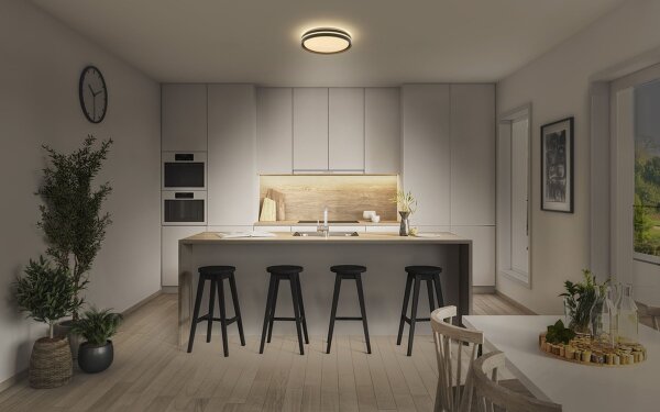 LED Deckenleuchte Click-DIM Schwarz 3000 K L:48cm OSRAM