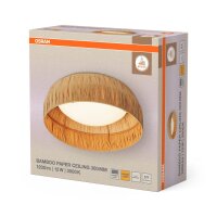 LED Deckenleuchte Bambuspapier B:30 cm 3000 K OSRAM