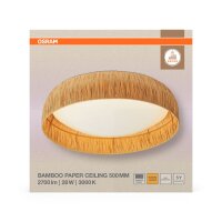 LED Deckenlampe Bambus 3000 K B:50 cm Flur Büro OSRAM