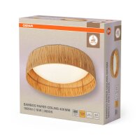 LED Deckenleuchte Bambuspapier 3000 K B:40 cm OSRAM