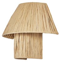 Wandleuchte Bambuspapier B:28 cm E27 Flur Büro OSRAM